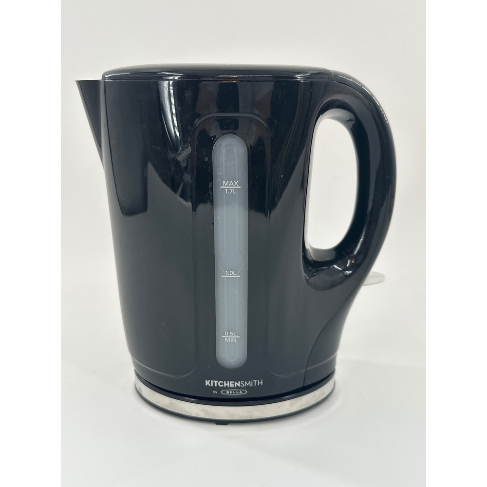 KitchenSmith‎ by Bella Black Electric Kettle 1.7L Cordless Base Water Heater